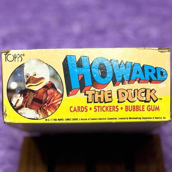 1986 TOPPS Howard The Duck Empty Card Box - Picture 3 of 8